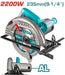 TS1222356 – Scie Circulaire TOTAL 2200W 235mm – Découpes - TOTAL TOOLS TUNISIA Site officiel | Station d'outils