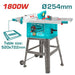 TS51825428 Scie Table TOTAL 1800W 254mm Précise Menuiserie - TOTAL TOOLS TUNISIA Site officiel | Station d'outils