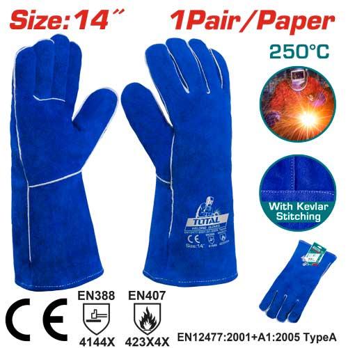 TSP15014 – Gants Soudure TOTAL 14 Pouces – Protection - TOTAL TOOLS TUNISIA Site officiel | Station d'outils