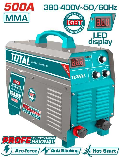TW25005 Poste À Souder MMA Onduleur 500A Soudure Fiable - TOTAL TOOLS TUNISIA Site officiel | Station d'outils
