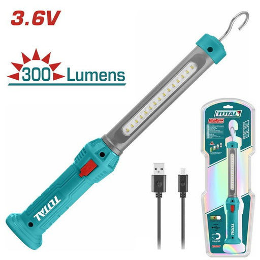TWLI35261 – Lampe De Travail Rechargeable TOTAL 3W COB LED - TOTAL TOOLS TUNISIA Site officiel | Station d'outils
