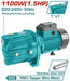 TWP311006 – Pompe À Jet Auto TOTAL 1.5hp 1100W – Irrigation - TOTAL TOOLS TUNISIA Site officiel | Station d'outils