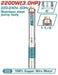 TWP522001 Pompe Puits Profonds Total 2.200W 6m3/h Pour Eau - TOTAL TOOLS TUNISIA Site officiel | Station d'outils