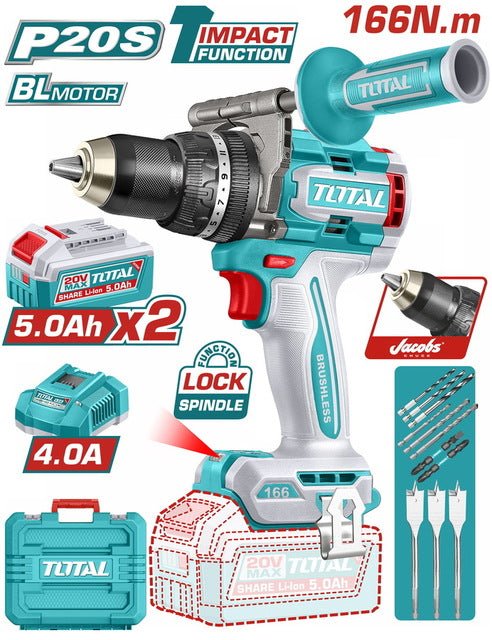 VISSEUSE PERCUSSION 166NM 20V 2.5AH/CH TIDLI201668 - TOTAL TOOLS TUNISIA Site officiel | Station d'outils
